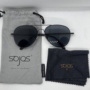 Sojos Black Aviator Sunglasses- Never been worn